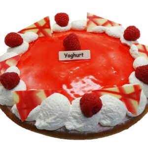 Yoghurt-framboos vlaai